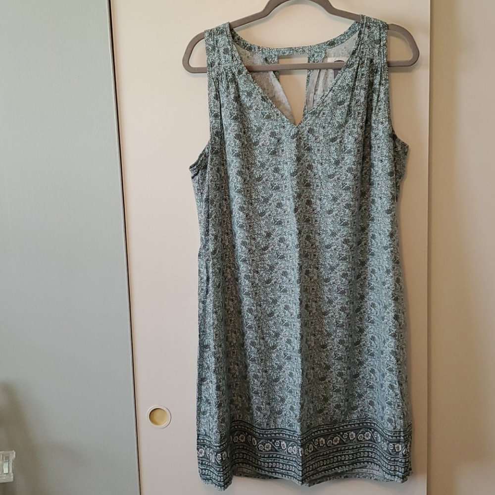 Old Navy V-Neck Sleeveless Shift Dress, Blue